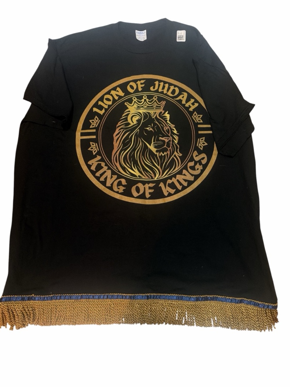Black "Lion of Judah - King of Kings" Graphic Kids Tee